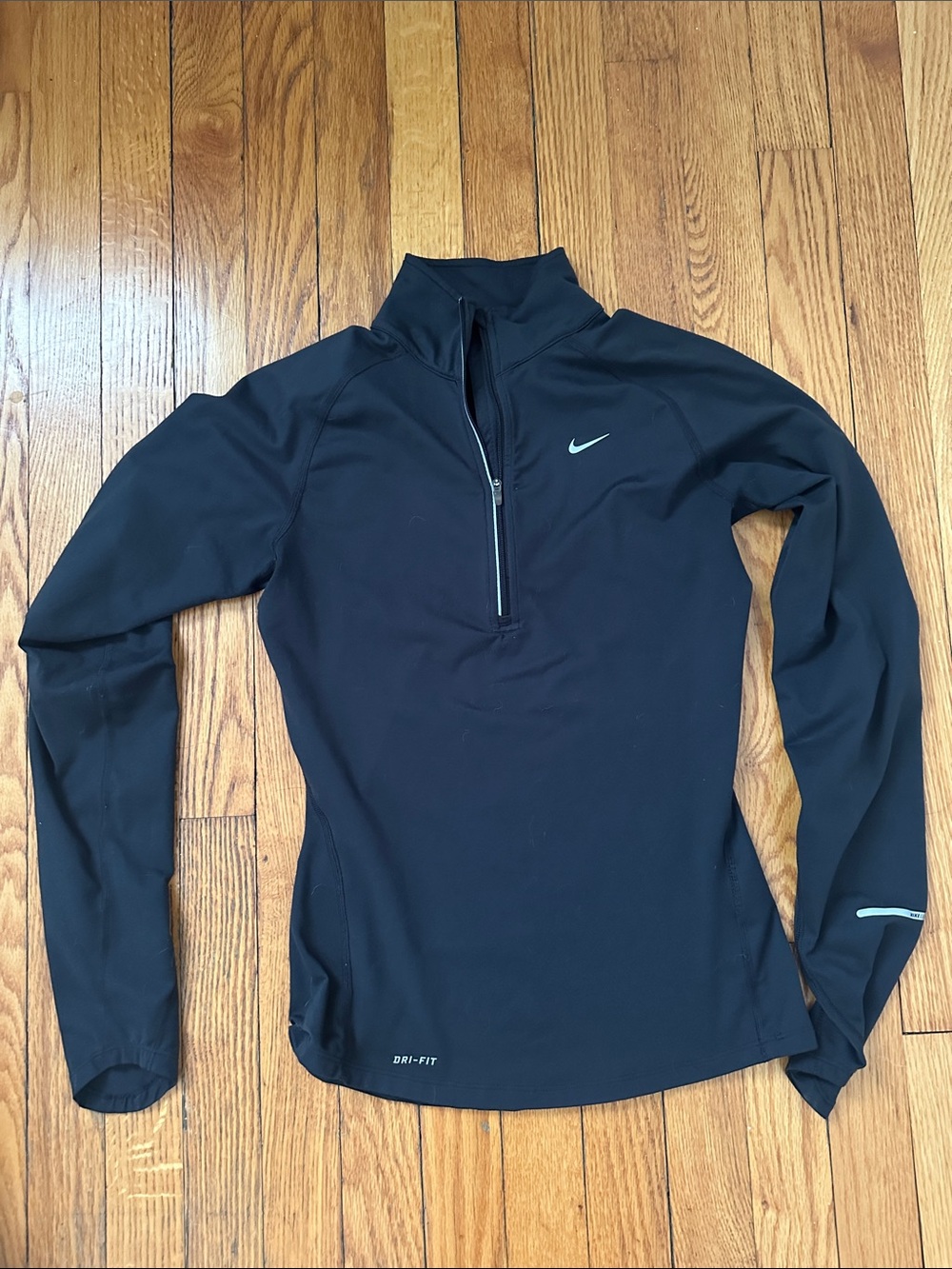 Nike Women's Black Half-Zip Dri-FIT Performance Pullover